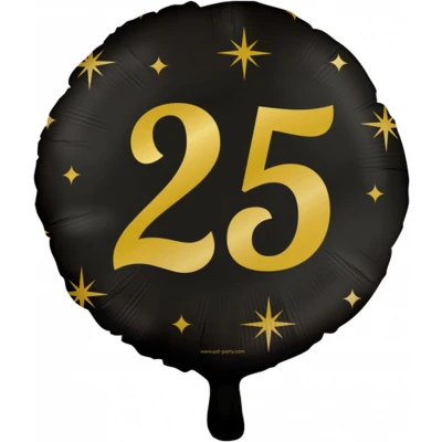 Afbeelding van Helium Ballon 25 jaar Classy 45cm per stuk