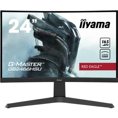 Image de Ecran Gaming Iiyama G Master Red Eagle GB2466HSU B1 Incurvé 23.6&quot; Full HD Noir mat