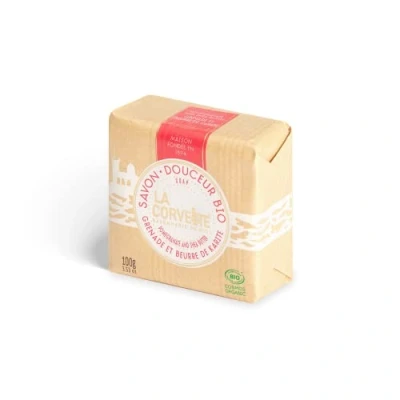 Afbeelding van La Corvette Gentle Granaatappel en Sheaboter Biologische Zeep 100 g
