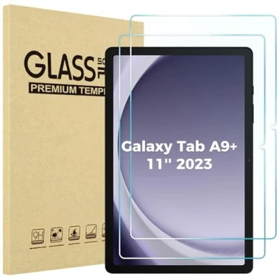 Afbeelding van ProCase 2 stuks displaybeschermfolie voor Galaxy Tab A9 Plus 10,5 inch 2023 (SM X210), van 9H gehard glas