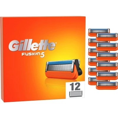 Afbeelding van Gillette Fusion5 Scheermesjes Voor Mannen 12 Navulmesjes