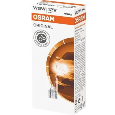 Image de OSRAM ORIGINAL W5W Halogène Rear Position et Plaque d&#039;Immatriculation Light 2825 12V Boîte Pliante de 1 Set 10