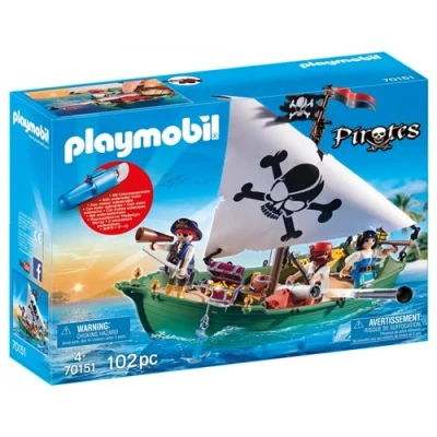 Afbeelding van PLAYMOBIL Piratenschuit met onderwatermotor 70151