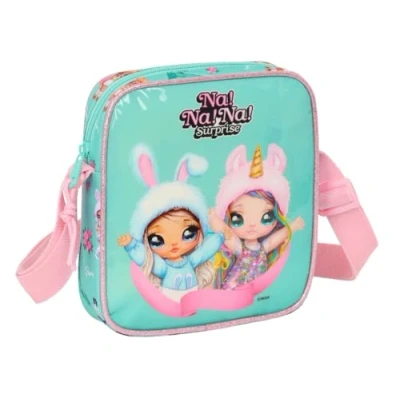Afbeelding van Schoudertas Na!Na!Na! Surprise Bunny Roze Turkoois 16 x 18 4 cm