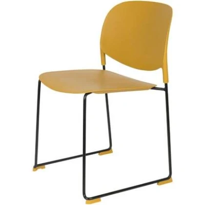 Afbeelding van Stord eetkamerstoel geel (Set van 4)