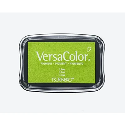 Afbeelding van Rayher Hobby 29017414 Tsukineko Versa Color Pigment stempelkussen inkt op waterbasis, 9,6 x 6,3 1,8 cm, limoengroen