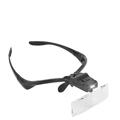 Afbeelding van Yuyte Vergrootglas brilband met LED lamp 5 lenzen voor tattoo wimperextensions
