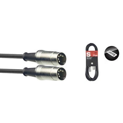 Afbeelding van Stagg SMD10 MIDI kabel metallic Serie S 10 m, zwart