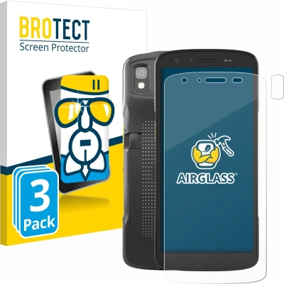 Afbeelding van BROTECT Screenprotector voor Zebra TC27 (Voor+Camera) Folie Beschermfolie Beschermglas transparant (3 Stuks)