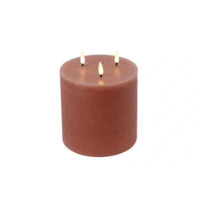 Afbeelding van Stompkaars dia. 15CM LED ro Lyon S roze Countryfield
