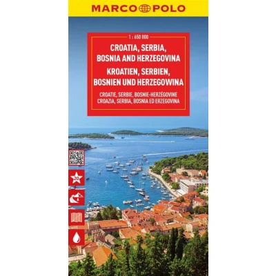 Image de Croatie, Serbie, Bosnie Herzégovine 1 : 650.000