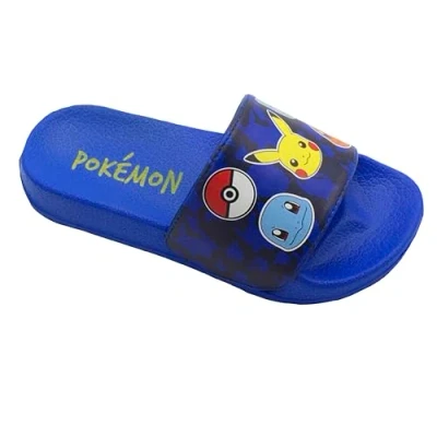 Afbeelding van Pokémon, Sliders voor jongens of meisjes, slippers, zwembadsandalen, maat 28 37 EU, Blauw