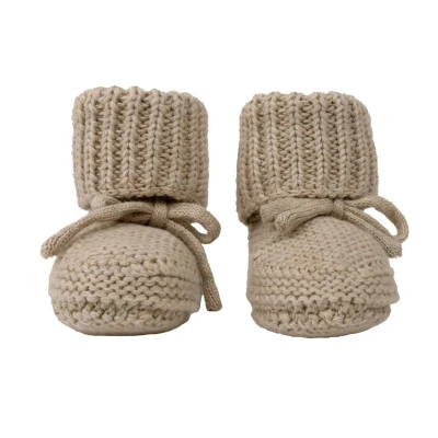 Afbeelding van Lodger Babysloffen Slipper Knit 0 6mnd Beige