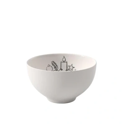 Afbeelding van Villeroy &amp; Boch Statement XMAS Kom 14 Cm Gebroken Wit