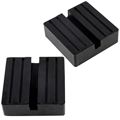 Afbeelding van EXLECO 2 stuks rubberen jackpads (75 x 75 25 mm) universeel met sleuf, framebescherming voor auto en SUV&#039;s, krikken liften