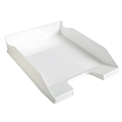 Afbeelding van Exacompta 113213D 1 brievenmand COMBO MIDI afmetingen: 34,6 x 25,5 6,5 cm voor documenten in A4 formaat kleur wit glanzend