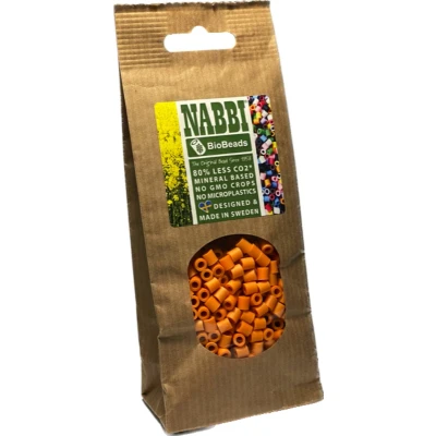 Afbeelding van Nabbi biobeads strijkkralen oranje 1000st