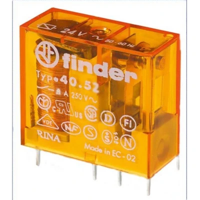 Afbeelding van Finder 40.52.8.024.0001 Printrelais 24 V/AC 8 A 2x wisselcontact 1 stuk(s)