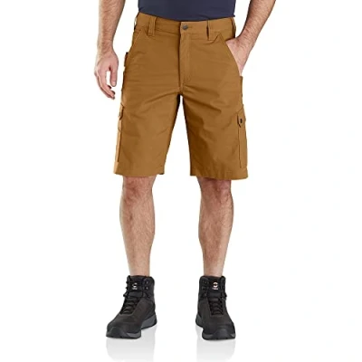 Afbeelding van Carhartt Rugged Flex Relaxed Fit Ripstop Cargo Work Shorts Werkshorts voor heren, Bruin