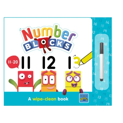 Afbeelding van Numberblock Wipe Clean Titles Numberblocks 11 20: A Book