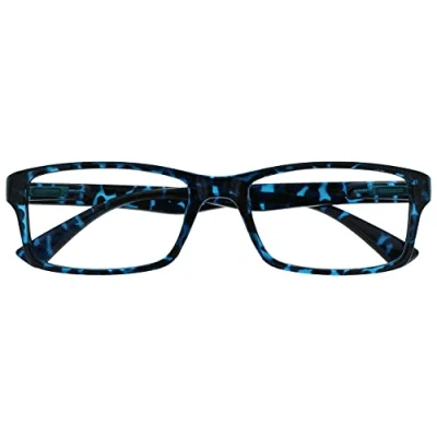 Afbeelding van UV Reader Leesbril, blauw, schubbenlaag designer stijl mannen/vrouwen, UVR092Bl +2,50
