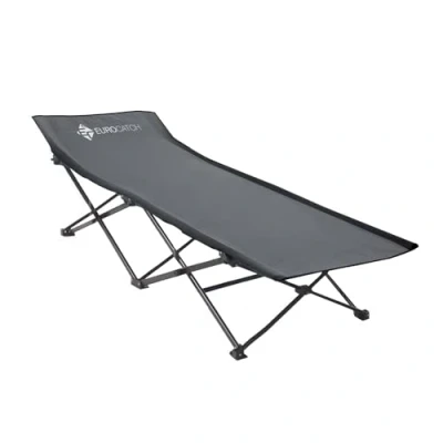Afbeelding van Eurocatch Opvouwbaar Veldbed Festival bed Camping Kampeerbed Grijs