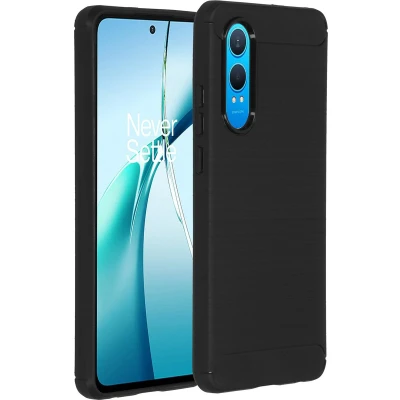 Afbeelding van imoshion Hoesje Geschikt voor OnePlus Nord CE 4 Lite 5G Siliconen Brushed Backcover Zwart