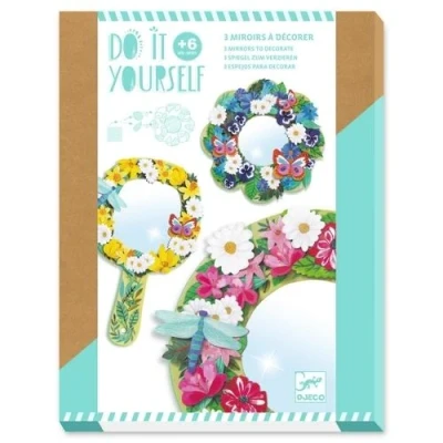 Afbeelding van Djeco knutselset diy bloemenspiegels