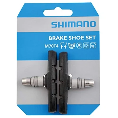 Afbeelding van Shimano Remblokken M70t4 V brake Rubber Zwart/zilver
