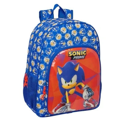 Afbeelding van Schoolrugzak Sonic Prime Blauw 33 x 42 14 cm