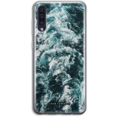 Afbeelding van hoesje geschikt voor Samsung Galaxy A50 Zee golf Soft Cover Telefoonhoesje Bescherming aan alle Kanten en Schermrand