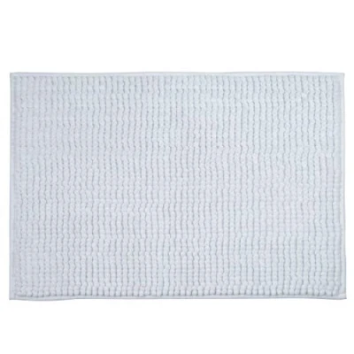 Afbeelding van MSV Badkamerkleed/badmat/toilet voor op de vloer ivoor wit 40 x 60 cm microvezel anti slip