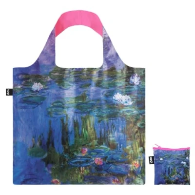 Afbeelding van LOQI Bag Water Lillies Neon Pink