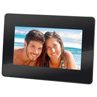 Afbeelding van Trevi DPL 2210 7 inch zwarte digitale fotolijst (17,8 cm (7 inch), 480 x 234 pixels, LED, 16:10, JPG, MMC,SD)