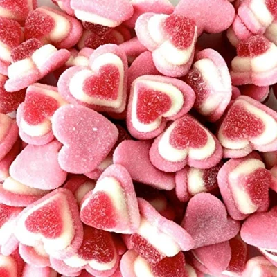 Afbeelding van GOMMOSI Roze hart, driekleurig, 1 kg