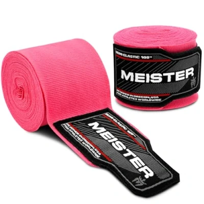 Afbeelding van Meister Junior elastische bandage voor MMA en boxen, 274 cm, roze