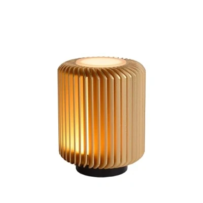 Afbeelding van Lucide TURBIN Tafellamp 1xGeïntegreerde LED Mat Goud Messing