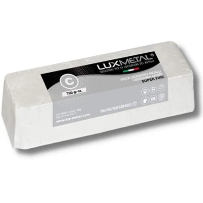 Afbeelding van Lux Metal Bianca C Super Fine 700 gram polijstmiddel voor aluminium, staal, roestvrij messing, koper, brons, ijzer, chroom, hout, plexan, marmer, kunststof