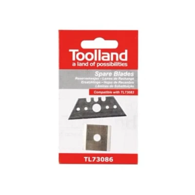 Afbeelding van Toolland Reservemessen voor kantschaaf, trapezium &amp; vierkant, 2 stuks