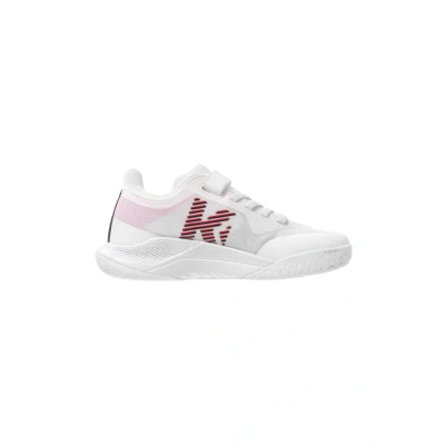 Afbeelding van Kempa Kourtfly Handbalschoenen voor kinderen, Maat: 28, Weiß rot schwarz Textiel