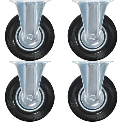 Afbeelding van vidaXL 8 st Wielen vast 125 mm