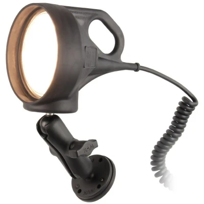 Afbeelding van Magnetische Dubbele Balhouder met LED spotlicht