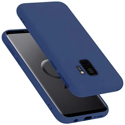 Afbeelding van Cadorabo Hoesje geschikt voor Samsung Galaxy S9 in LIQUID BLAUW Beschermhoes gemaakt van flexibel TPU silicone Case Cover