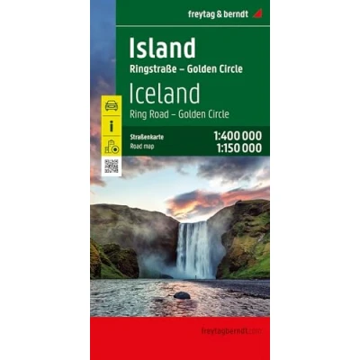 Afbeelding van Island, Straßenkarte 1:400.000, freytag &amp; berndt