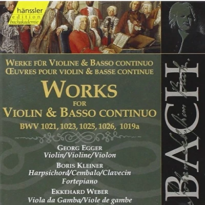 Afbeelding van Geaorge Egger,Boris Kleiner, Ekkehard Weber Works For Violin &amp; Basso Continuo (CD)