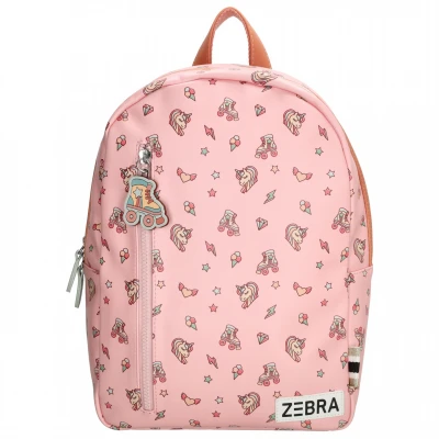 Afbeelding van Zebra meisjes rugakje eenhoorn roze