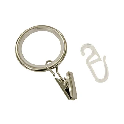Afbeelding van Gardinia 32071 gordijnringen, 19 mm, RVS look