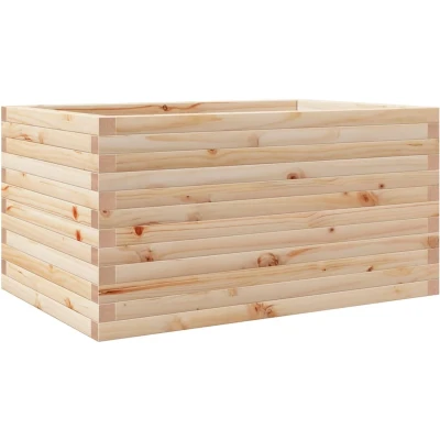 Afbeelding van vidaXL Plantenbak 90x60x46 cm massief grenenhout