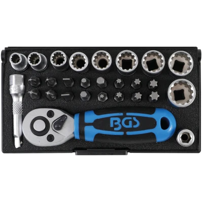 Afbeelding van BGS Dopsleutelset 1/4&quot; 28 delig