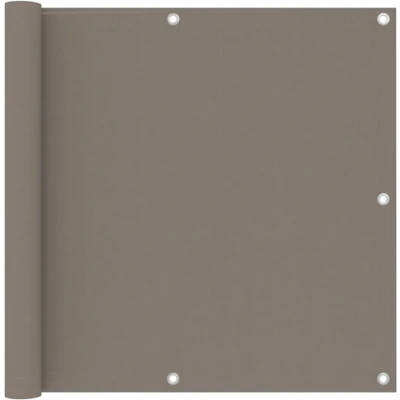 Afbeelding van Balkonscherm 90x500 cm oxford stof taupe